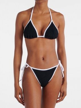 Hunza G Gina Bikini Contrast Black/White